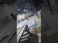 Linea di assemblaggio del gabion: bobinazione, tessitura e legatura dei bordi del filo 8000 m2 di produzione giornaliera