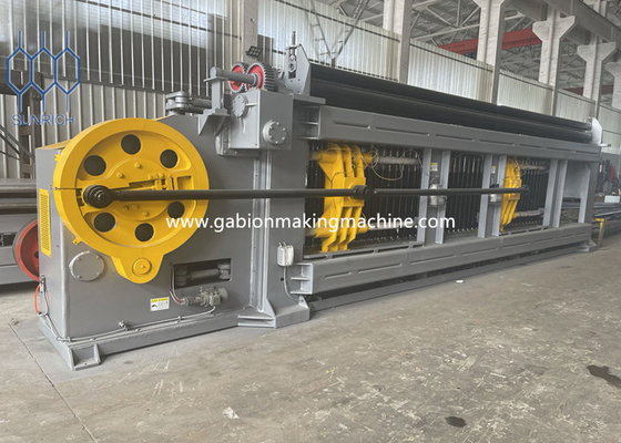 comprare PLC controllato Hexagonal Wire Mesh Machine Wire Mesh Gabion Box Machine con servomotore fabbricazione online