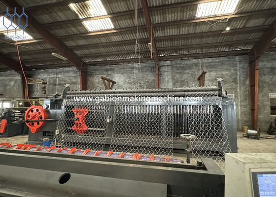comprare Macchina per scatole in gabion a doppia rete di filo torto ad alta capacità con controllo PLC fabbricazione online
