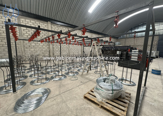 comprare PLC controllata Gabion Box Machine per le gabbie a maglia di acciaio robusta fabbricazione online