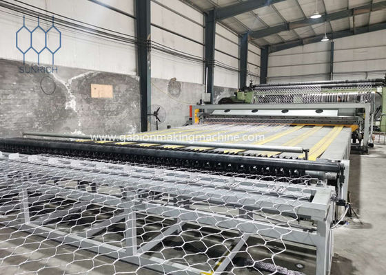 comprare linea di produzione automatica del gabbione del Plc di 100x120mm per il gabbione Mesh Sheet di larghezza di 4500 millimetri fabbricazione online