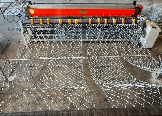 comprare Controlli automatico 105 x 1250mm Mesh For Flood Control /River dello SpA di Mesh Box Making Machine del gabbione fabbricazione online