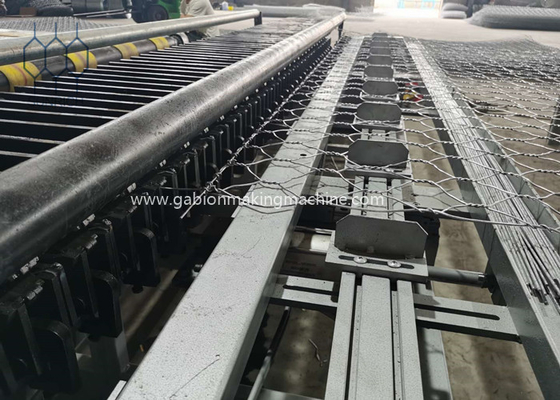 macchina avvolgitrice del bordo di scatola del gabbione di 80x100mm per la doppia torsione con la trasmissione resistente