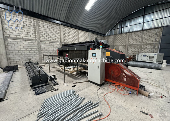 Galvanizzato o con rivestimento in PVC Gabion Machine Wire Diametro 2,0-4,0 mm Lunghezza della maglia 30-50 mm