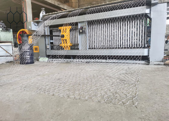 Servo motor PLC Control Gabion Box Making Machine per filo di acciaio galvanizzato / filo rivestito in PVC